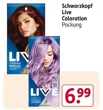 Rossmann Schwarzkopf Live Coloration Angebot