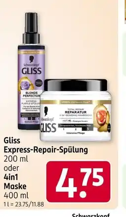 Rossmann Gliss Express-Repair-Spülung Angebot