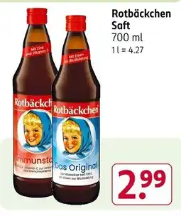 Rossmann Rotbäckchen Saft Angebot