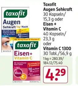 Rossmann taxofit Augen Sehkraft Angebot