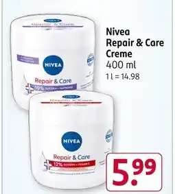 Rossmann Nivea Repair & Care Creme Angebot