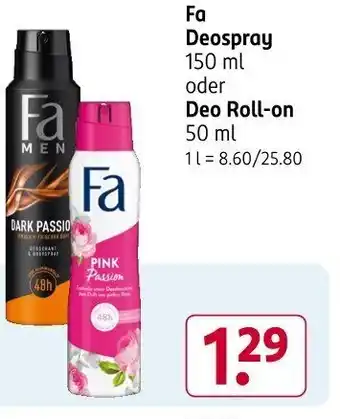 Rossmann Fa Deospray Angebot