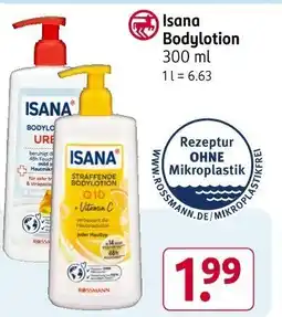 Rossmann Isana Bodylotion Angebot