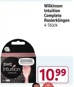 Rossmann Wilkinson Intuition Complete Rasierklingen Angebot