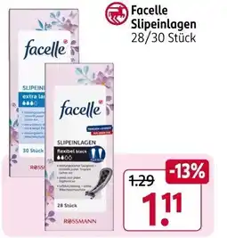 Rossmann Facelle Slipeinlagen 28/30 Stück Angebot