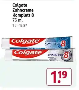 Rossmann Colgate Zahncreme Komplett 8 Angebot