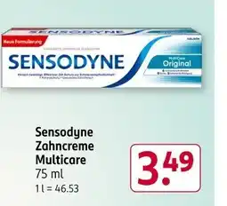 Rossmann Sensodyne Zahncreme Multicare Angebot