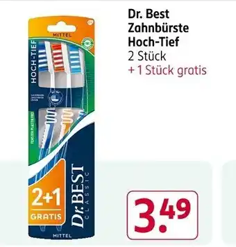 Rossmann Dr. Best Zahnbürste Hoch-Tief Angebot