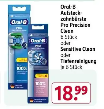 Rossmann Oral-B Aufsteck- zahnbürste Pro Precision Clean Angebot