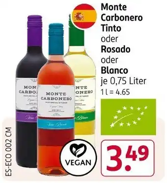 Rossmann MONTE CARBONERO Tinto oder Rosado oder Blanco Angebot