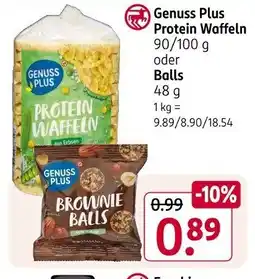 Rossmann Genuss Plus Protein Waffeln Angebot