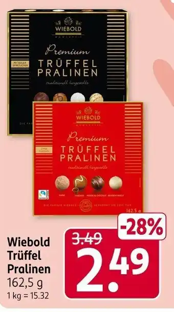 Rossmann Wiebold Trüffel Pralinen Angebot