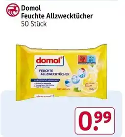 Rossmann Domol Feuchte Allzwecktücher Angebot