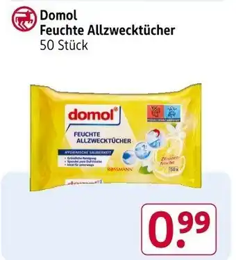 Rossmann Domol Feuchte Allzwecktücher Angebot