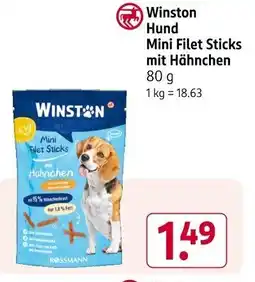 Rossmann Winston Hund Mini Filet Sticks Mini Filet Sticks Angebot