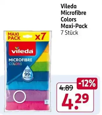 Rossmann Vileda Microfibre Colors Maxi-Pack Angebot