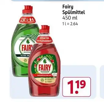 Rossmann Fairy Spülmittel Angebot