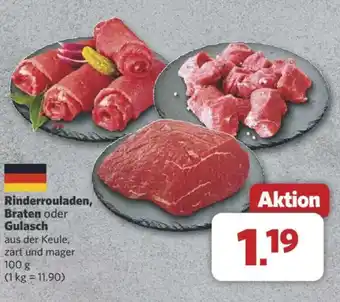 Combi Rinderrouladen, Braten oder Gulasch Angebot