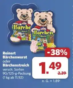 Combi Reinert Bärchenwurst oder Bärchenstreich Angebot