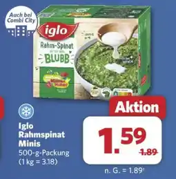 Combi Iglo Rahmspinat Minis Angebot