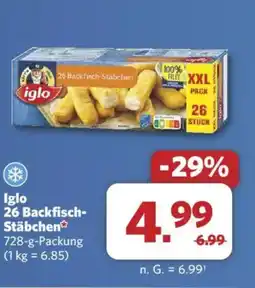 Combi iglo 26 Backfisch Stäbchen Angebot