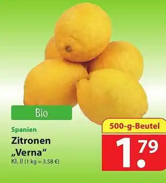 Famila Nord Ost Zitronen „Verna” 500g Beutel Angebot