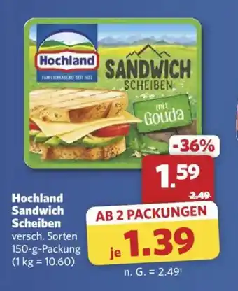 Combi Hochland Sandwich Scheiben Angebot