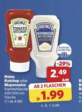 Combi Heinz Ketchup oder Mayonnaise Angebot