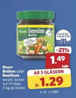 Combi Knorr Brühen oder Bouillons Angebot