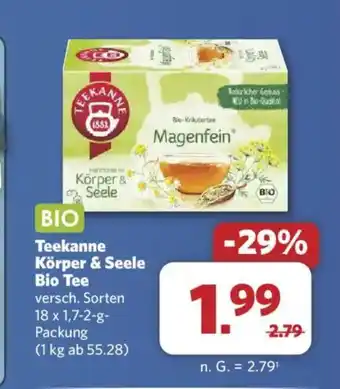 Combi Teekanne Körper & Seele Bio Tee Angebot