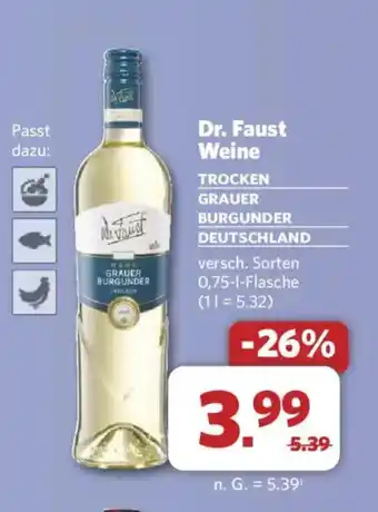 Combi Dr. Faust Weine TROCKEN GRAUER BURGUNDER DEUTSCHLAND Angebot