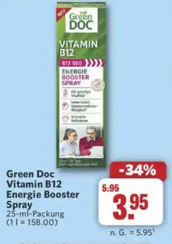 Combi Green Doc Vitamin B12 Energie Booster Spray Angebot