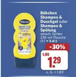 Combi Bübchen Shampoo & Duschgel oder Shampoo & Spülung Angebot