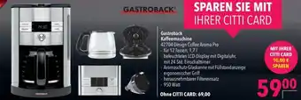 CITTI Markt Gastroback Kaffeemaschine Angebot