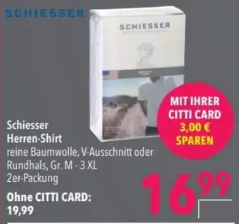CITTI Markt Schiesser Herren Shirt Angebot