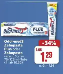 Combi Odol-med3 Zahnpasta Plus oder Zahnpasta Angebot