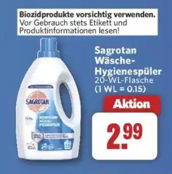 Combi Sagrotan Wäsche- Hygienespüler Angebot