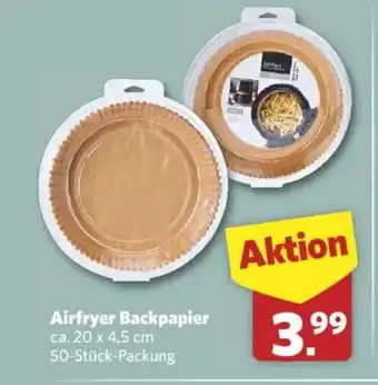 Combi Airfryer Backpapier Angebot