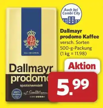 Combi Dallmayr prodomo Kaffee Angebot