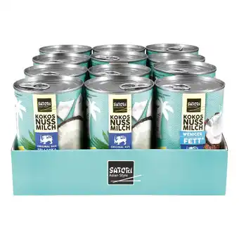 Netto Marken-Discount Satori Kokosnussmilch 400 ml, verschiedene Sorten, 12er Pack Angebot