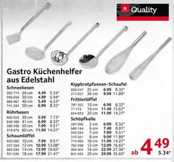 Selgros Quality Gastro Küchenhelfer aus Edelstahl Angebot