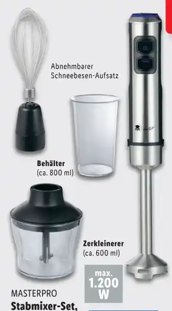 Lidl Masterpro Stabmixer-Set BGMP-9424 Angebot