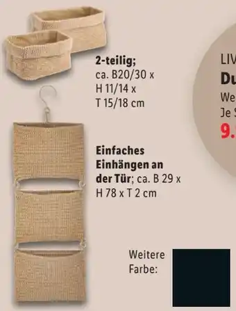 Lidl Livarno Home Aufbewahrungskorbset Angebot