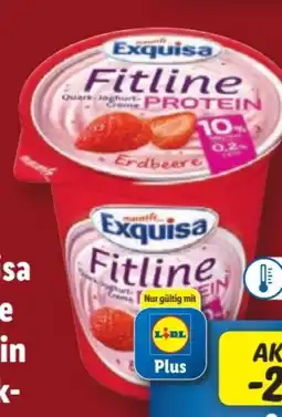 Lidl Exquisa Fitline Quark-Joghurt-Creme Protein Angebot