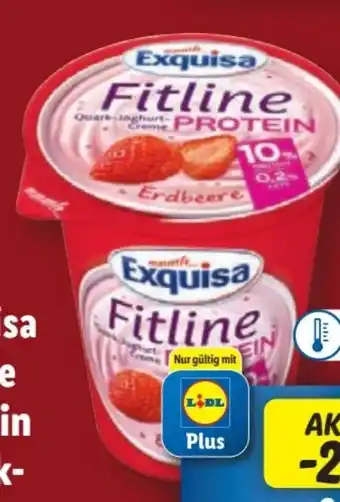 Lidl Exquisa Fitline Quark-Joghurt-Creme Protein Angebot