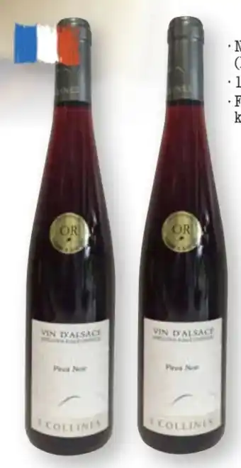 Scheck-in-Center 3 Collines Vin d‘Alsace Domaine Reyser Pinot Noir Angebot