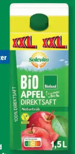 Lidl Solevita Bio-Apfelsaft Angebot