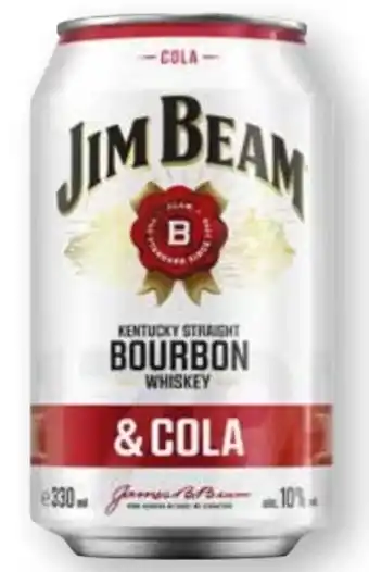 Scheck-in-Center Jim Beam Bourbon Whiskey & Cola Angebot