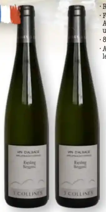 Scheck-in-Center 3 Collines Vin d‘Alsace Riesling Berggasse Angebot