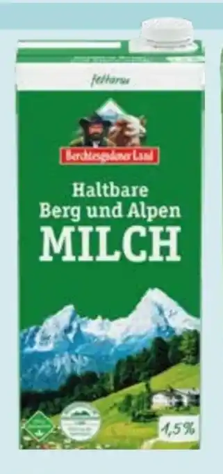 Edeka Berchtesgadener Land Haltbare Berg und Alpen-Milch Angebot